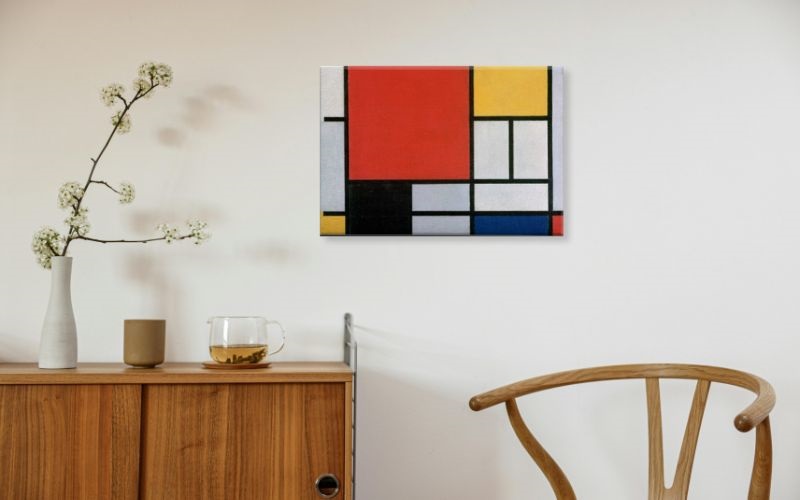 モダンでおしゃれなアートパネル｜『Composition with Red, Yellow, Blue, and Black』ピエト・モンドリアン